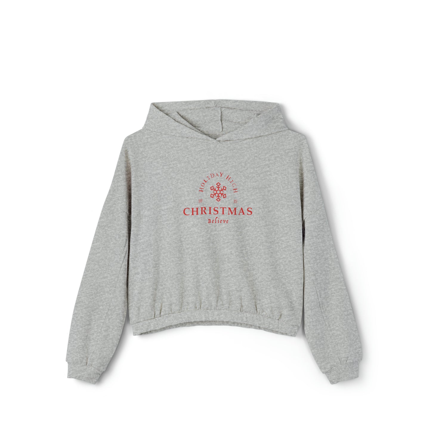 Holiday High Christmas, Women's Cinched Bottom Hoodie